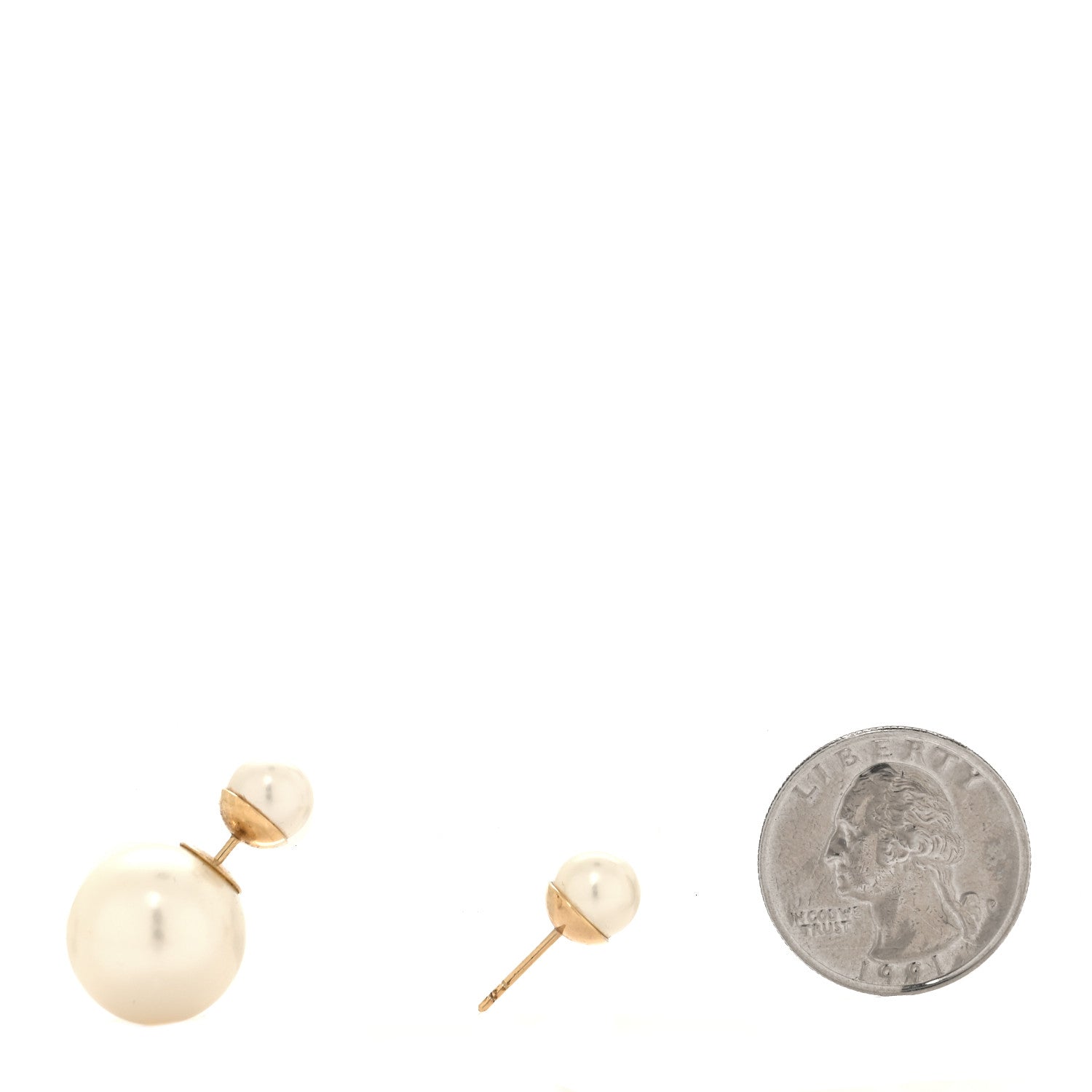 Christian Dior Pearl Mise En Dior Tribal Earring Gold 2 of 5
