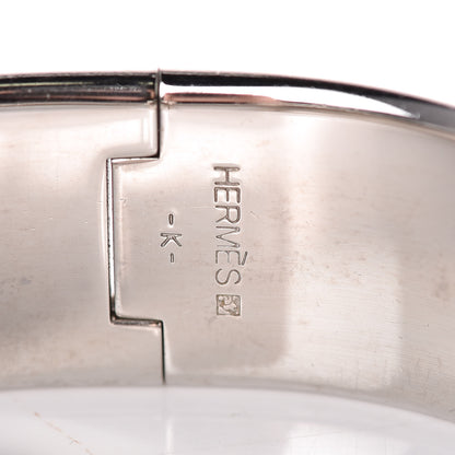 Hermes Enamel Wide Clic Clac H Bracelet PM White 4 of 6