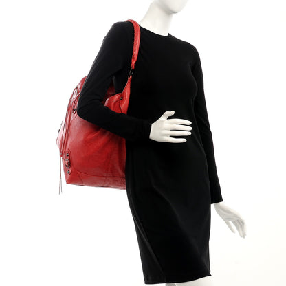 Balenciaga Agneau Classic Hardware Day Hobo Coquelicot 2 of 11