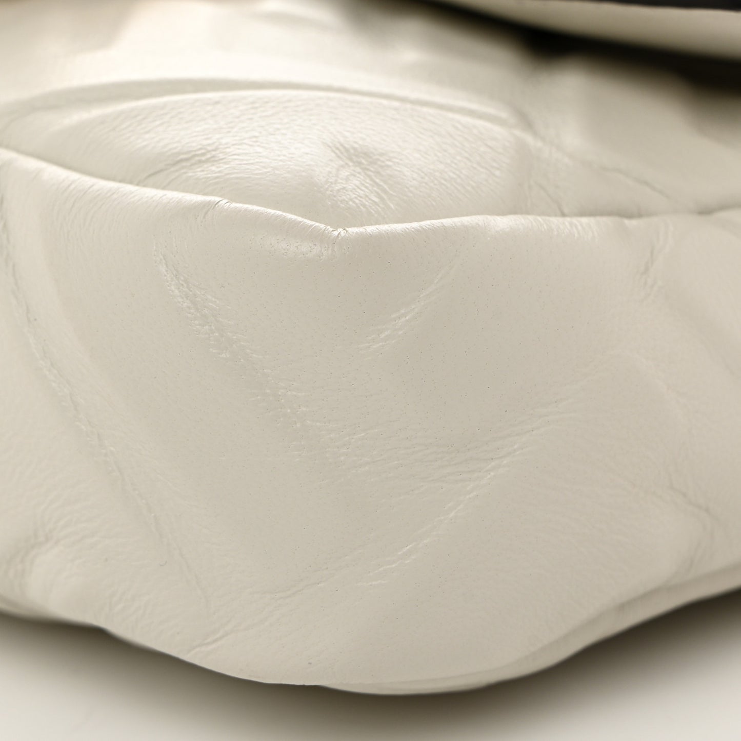 Nappa FF 1974 Embossed Mini Baguette White