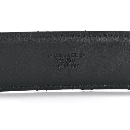 Chanel Lambskin Quilted CC Chain Belt 90 36 Black 5 of 10
