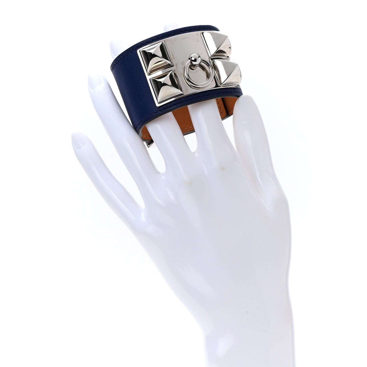 Hermes Swift Collier de Chien CDC Bracelet S Bleu Saphir 2 of 5