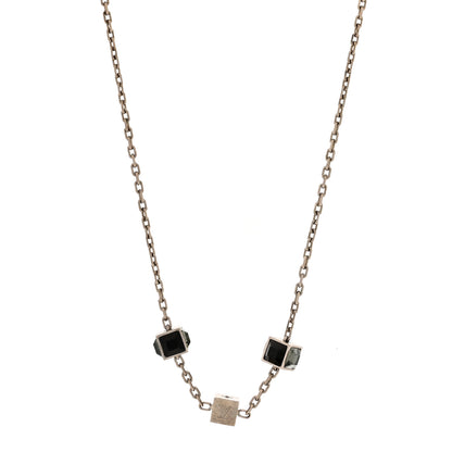 Louis Vuitton Swarovski Gamble Short Necklace Silver 1 of 4