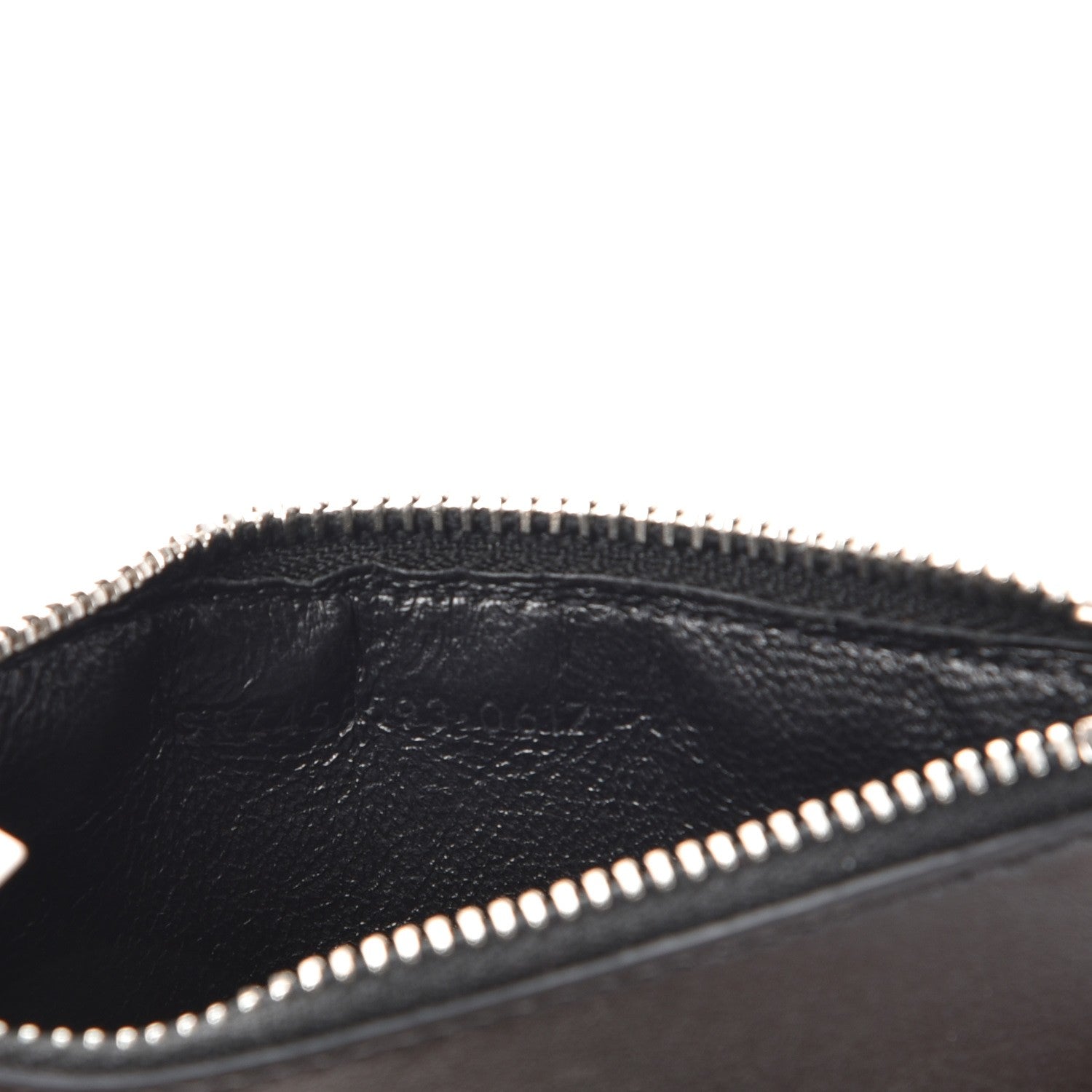 Saint Laurent Calfskin Moujik Patch Fragments Zip Pouch Card Holder Black 7 of 11
