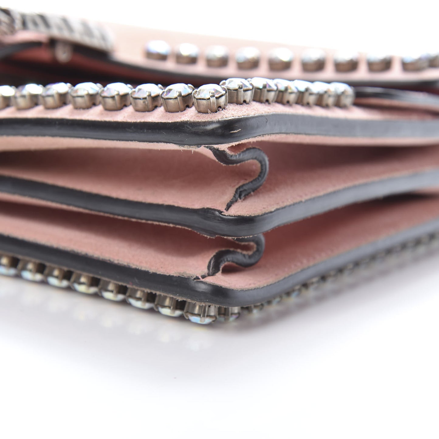 Suede Crystal Small Dionysus Shoulder Bag Peonia