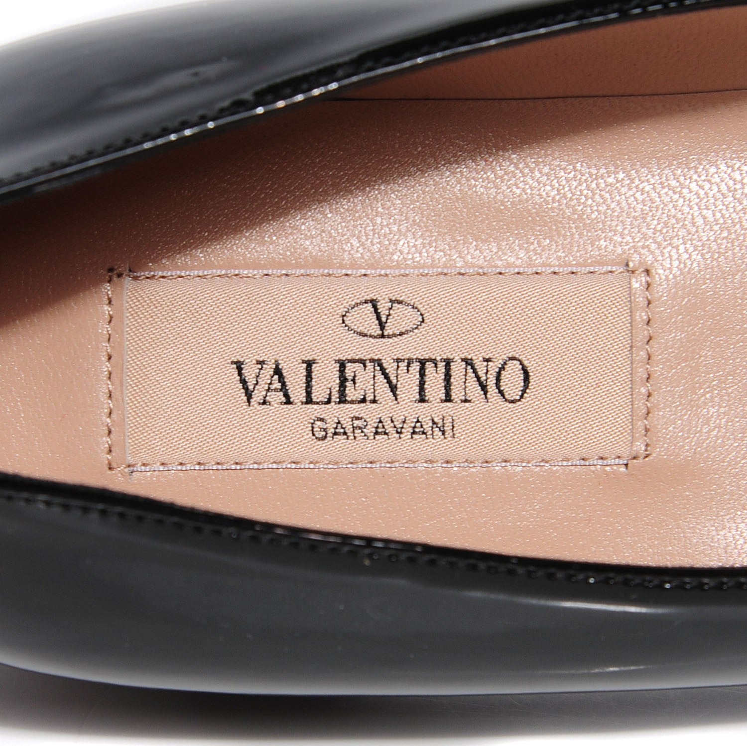 Valentino Garavani Patent Loafer Flats 35.5 Black 7 of 8