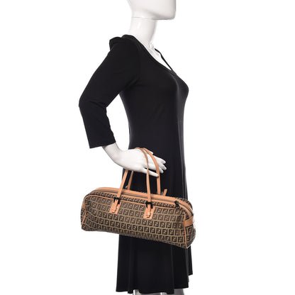 Fendi Zucchino Zip Top Tote Beige 2 of 16