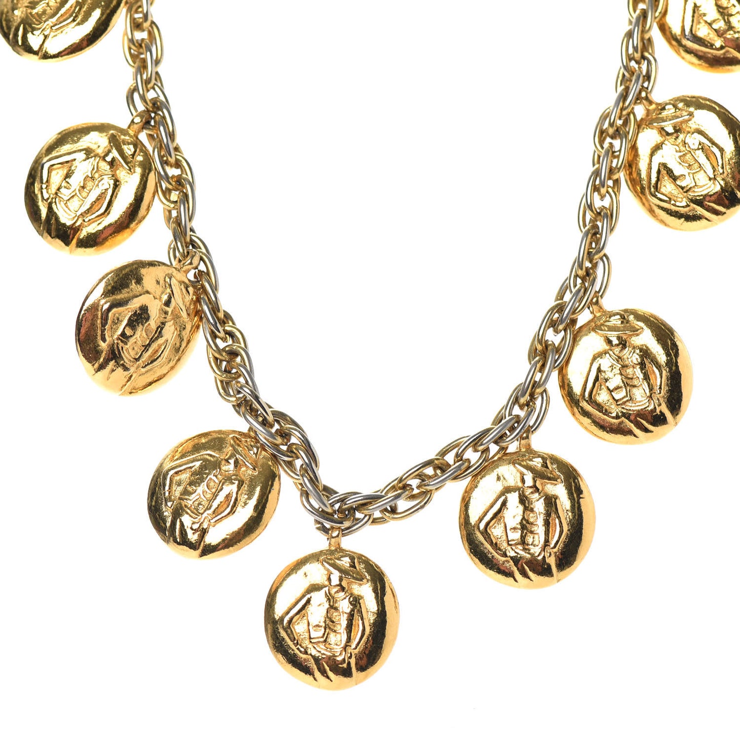 CC Medallions Necklace Gold