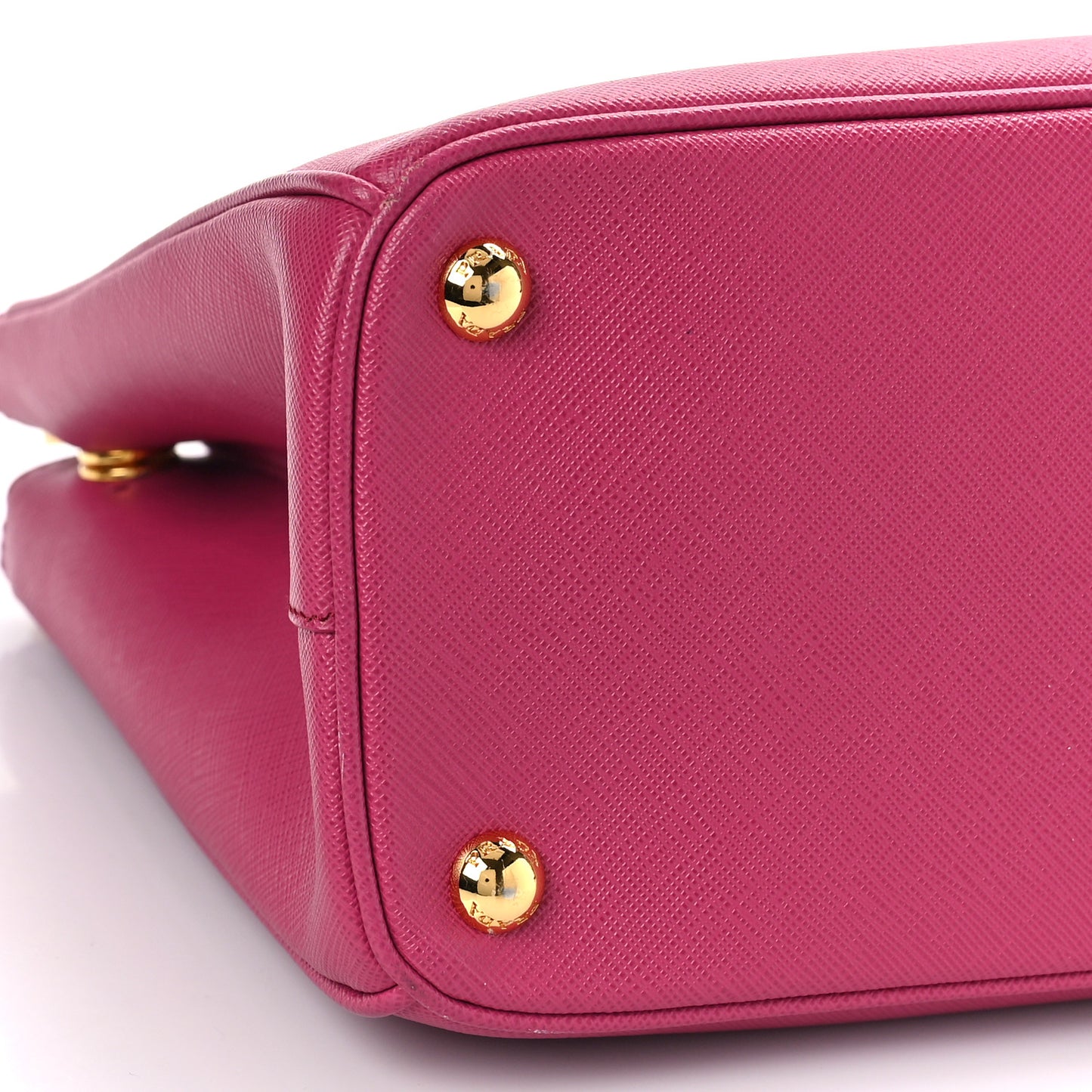 Saffiano Small Galleria Double Zip Tote Fuxia