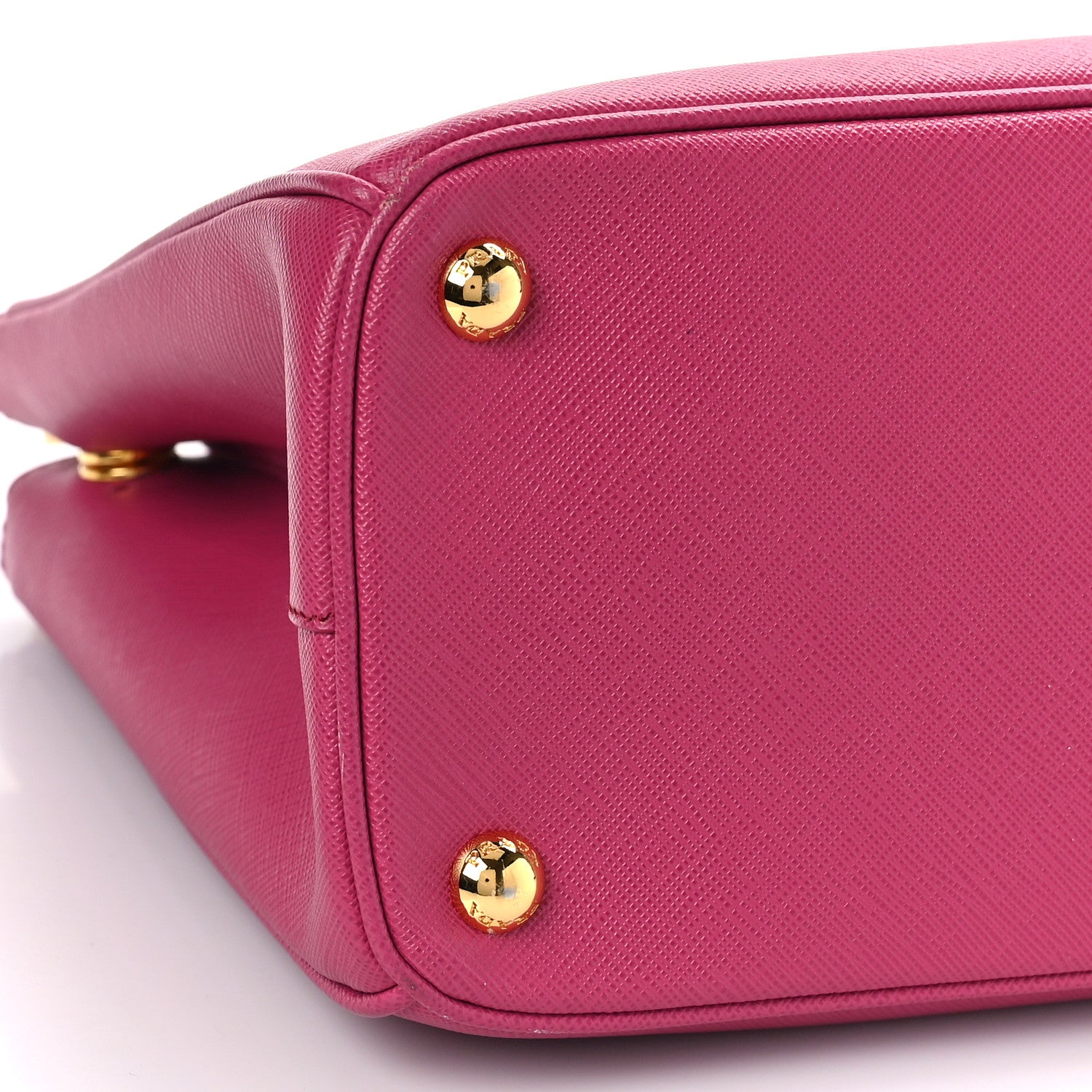 Prada Saffiano Small Galleria Double Zip Tote Fuxia 7 of 8