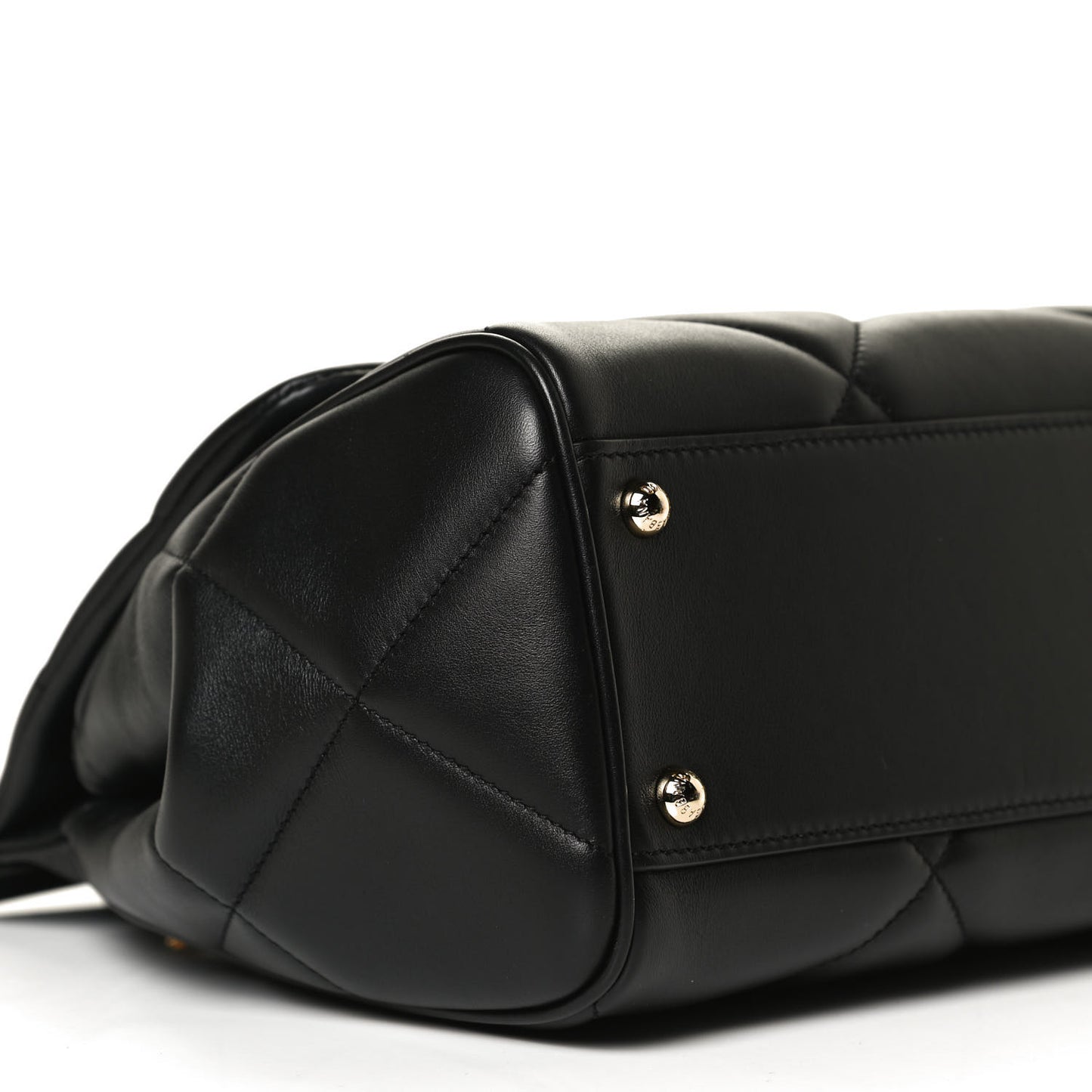 Calfskin Quilted Medium Miss Sicily Satchel Black