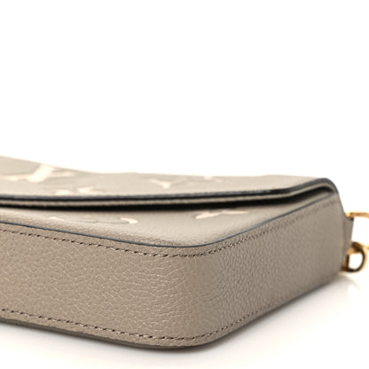 Louis Vuitton Empreinte Monogram Giant Felicie Pochette Tourterelle Creme 9 of 9