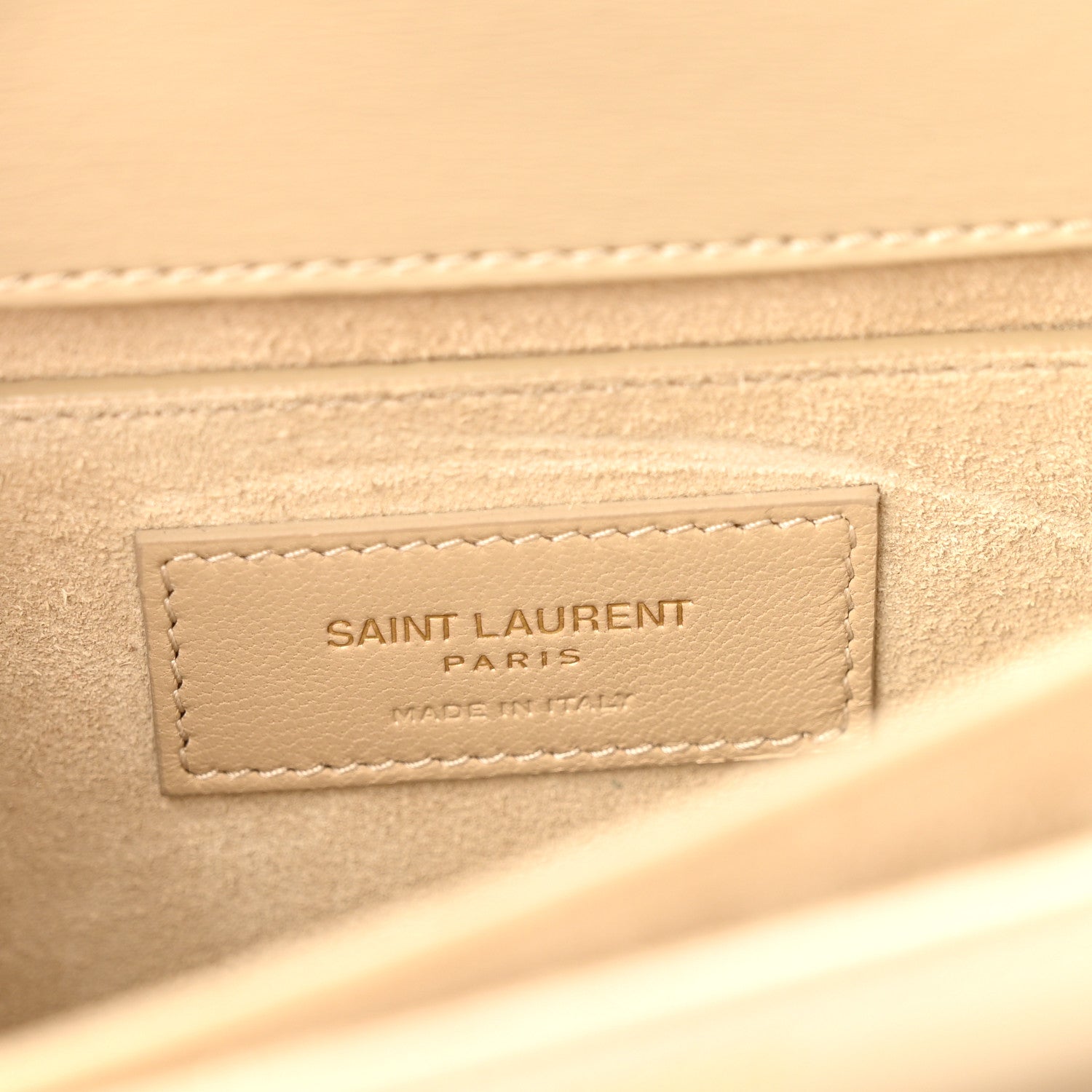 Saint Laurent Suede Calfskin Medium Monogram Sunset Sea Salt 7 of 16