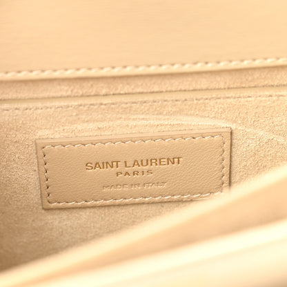 Saint Laurent Suede Calfskin Medium Monogram Sunset Sea Salt 7 of 16