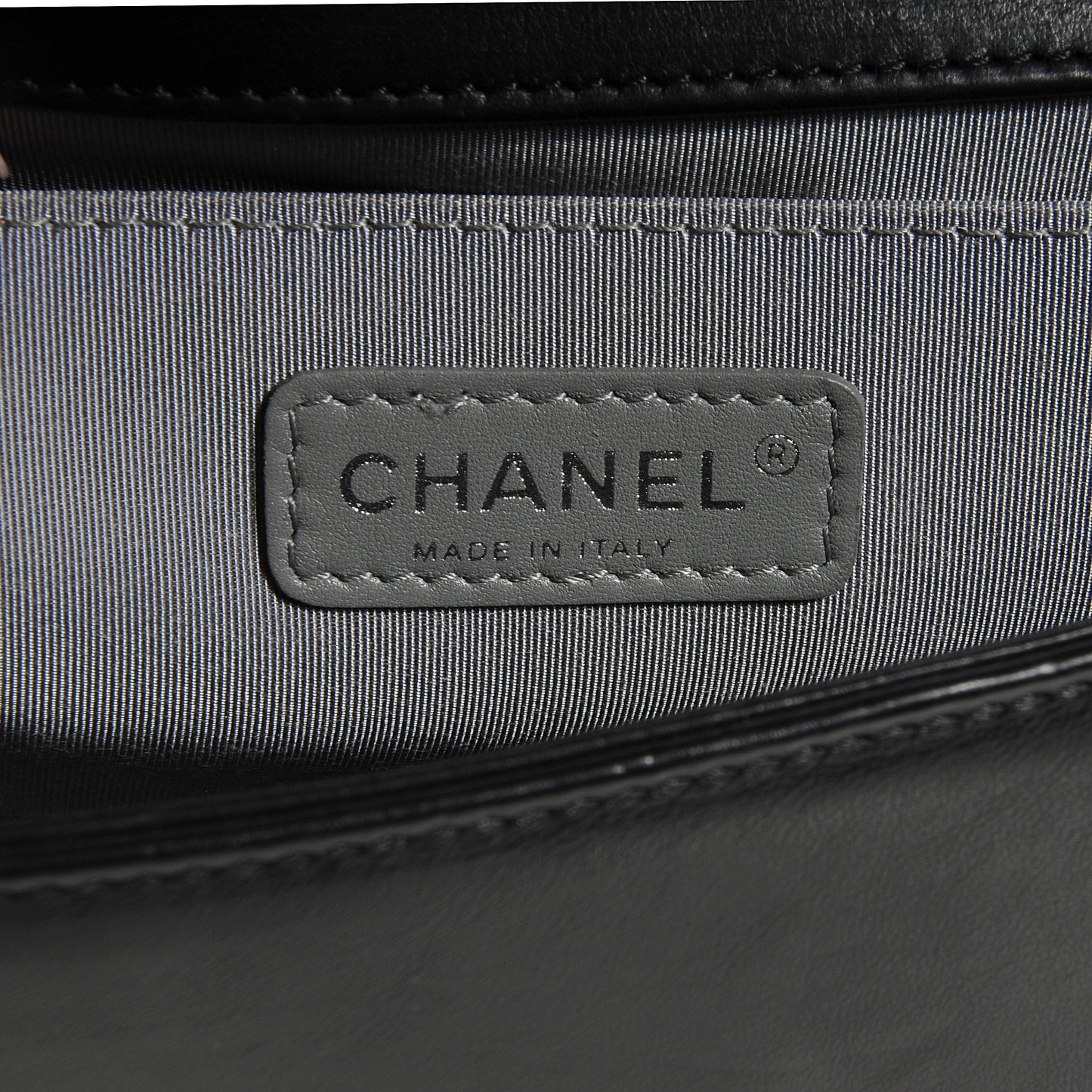 Calfskin Quilted Medium Boy Flap Black