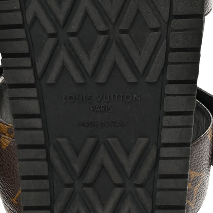 Louis Vuitton Monogram Bom Dia Mule Sandals 38 Black 7 of 14