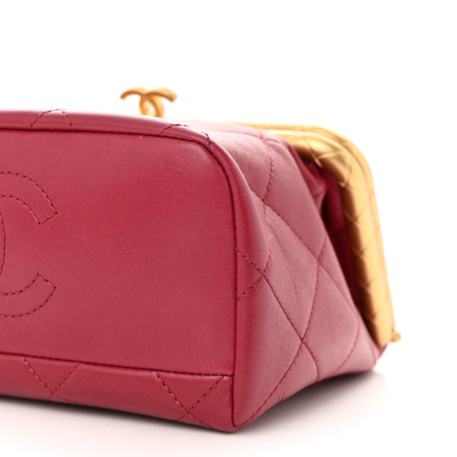 Chanel Lambskin Quilted My Crush Bag Red 10 of 11
