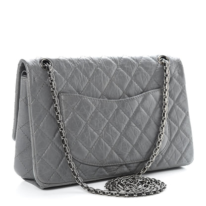 Chanel Aged Calfskin Quilted 2.55 Reissue 226 Flap Grey 4 of 17