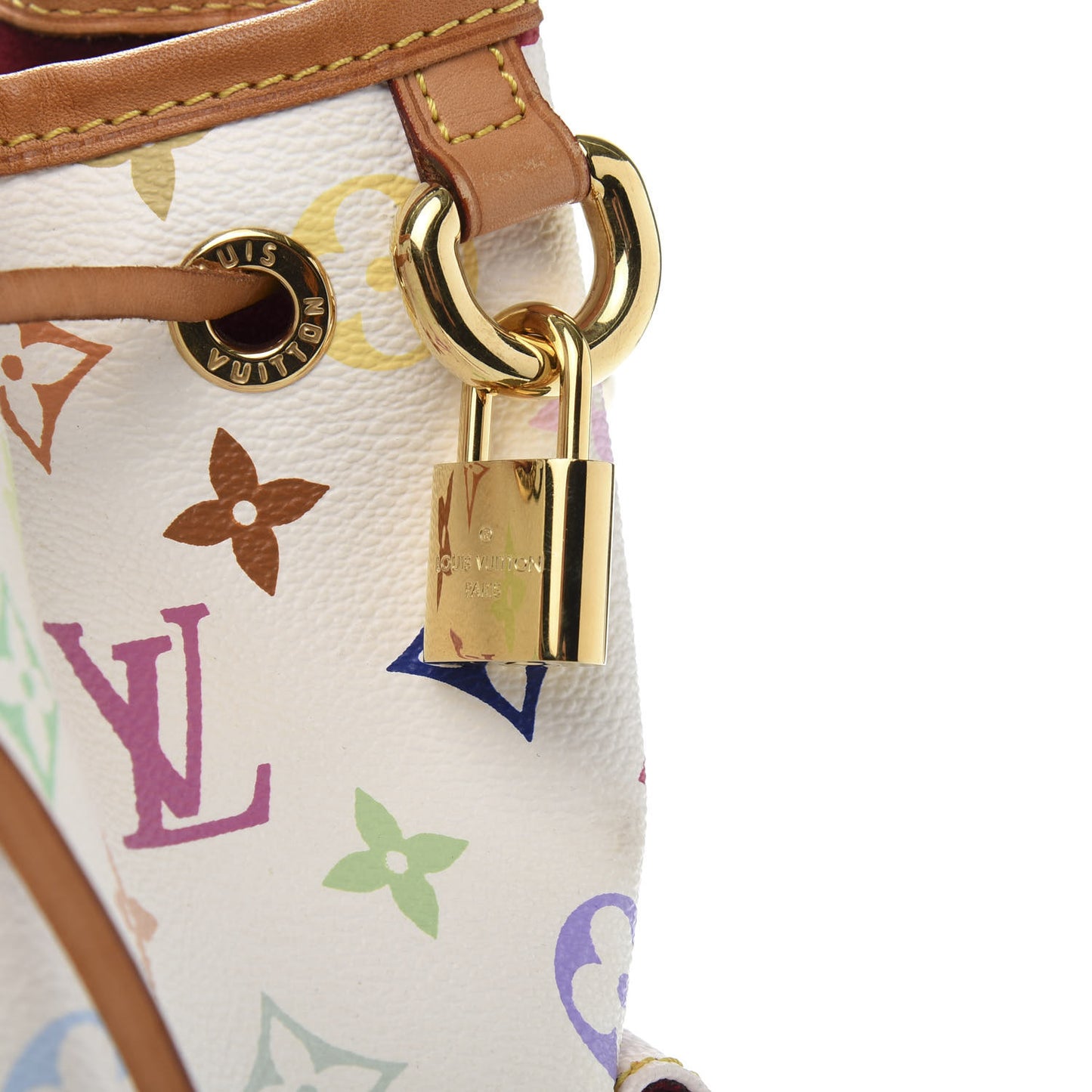 Monogram Multicolor Petit Noe White