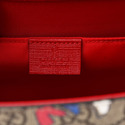 Gucci GG Supreme Monogram Ducks Childrens Backpack Red 6 of 10