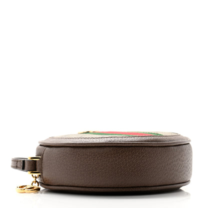 Gucci GG Supreme Monogram Web Ophidia Circle Wristlet Beige New Acero 4 of 8