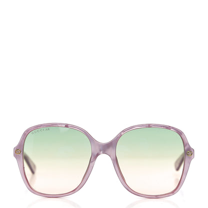Gucci Acetate Square Frame GG0092S Sunglasses Purple 2 of 7