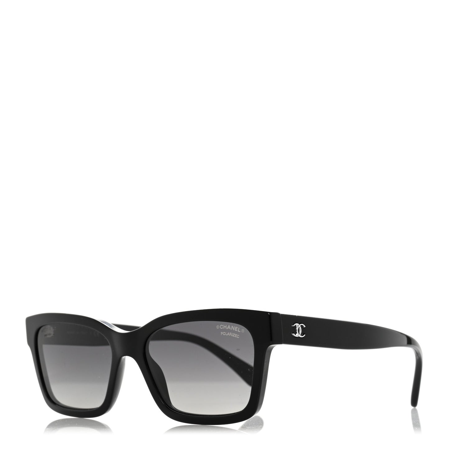 Acetate Polarized Square Sunglasses 5417 Black