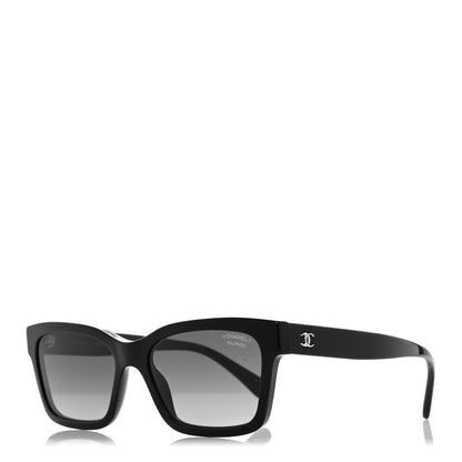 Chanel Acetate Polarized Square Sunglasses 5417 Black 1 of 10