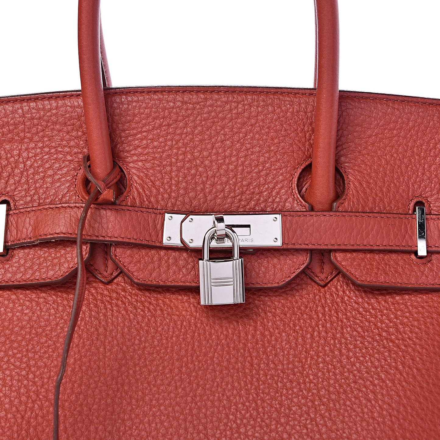 Taurillon Clemence Birkin 35 Rouge Venetian