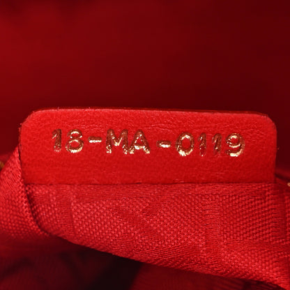 Christian Dior Lambskin Cannage Small My ABCDior Lady Dior Red 7 of 14