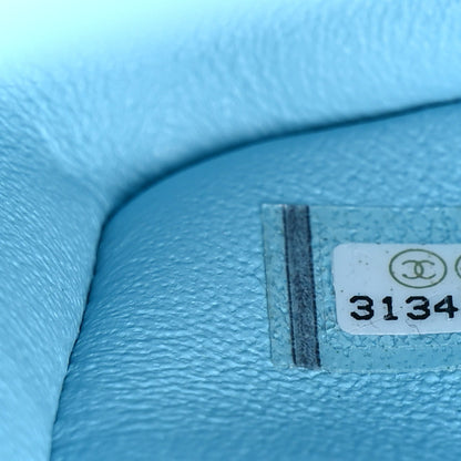 Chanel Lambskin Quilted Mini Rectangular Flap Neon Blue 7 of 10