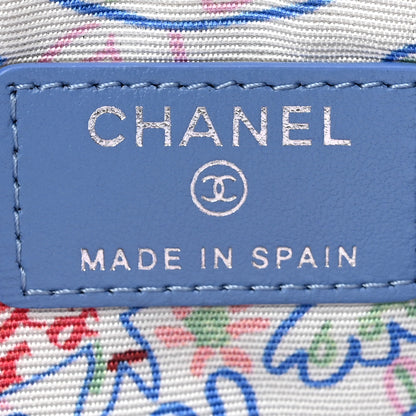 Chanel Caviar Quilted Coco Candy Small Cosmetic Case Blue 6 of 7