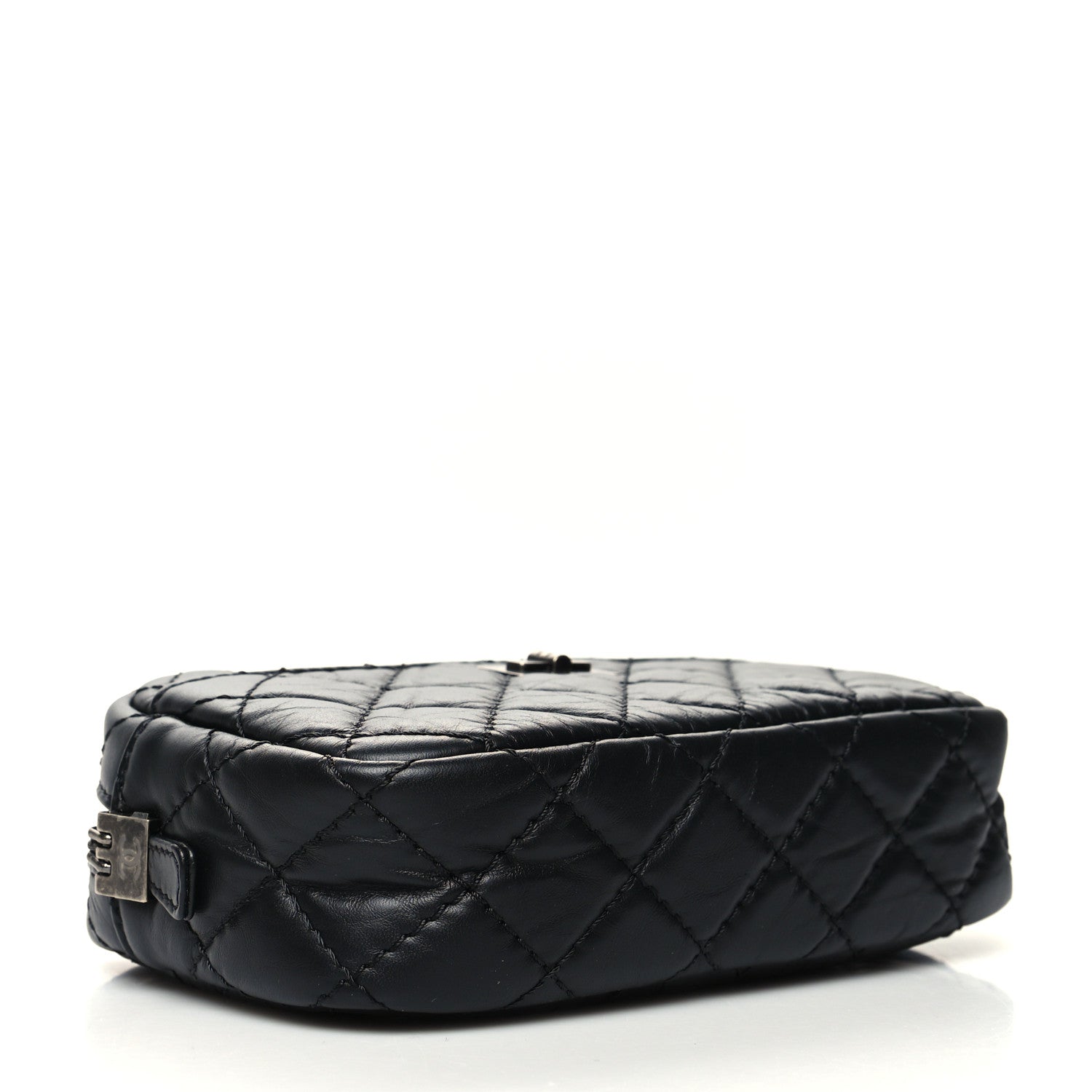 Chanel Aged Calfskin Quilted Mini Reissue Camera Case Black 3 of 9