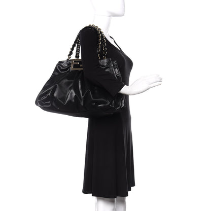 Fendi Canvas Mia Tote Black 2 of 9