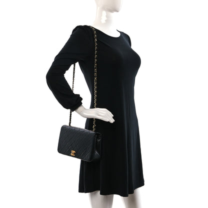 Chanel Lambskin Quilted Small Single Flap Black 2 of 12