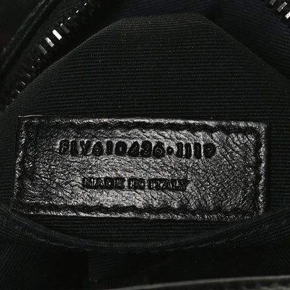 Saint Laurent Calfskin Matelasse Chevron Round Vinyle Camera Bag Black 6 of 13
