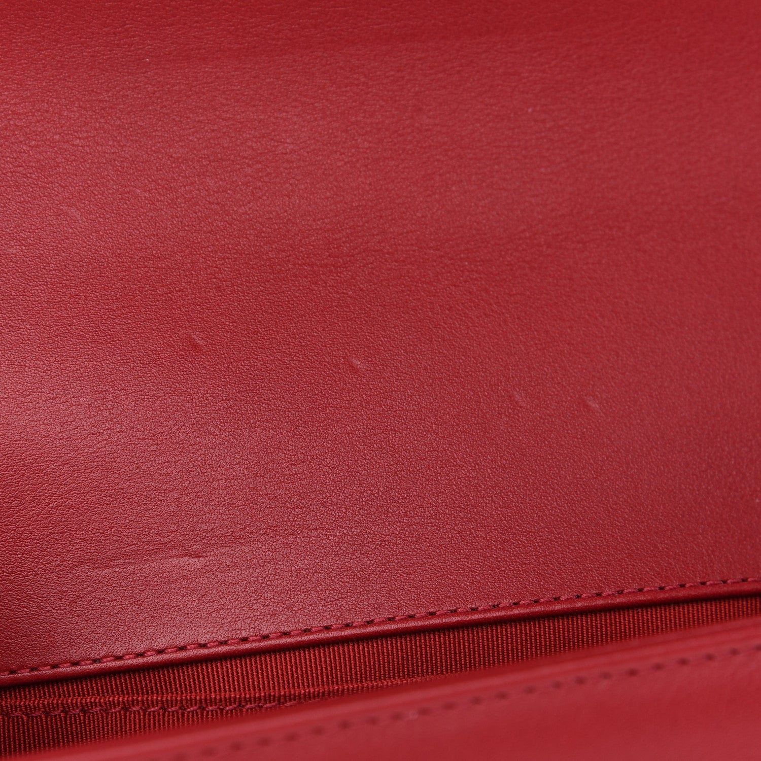 Chanel Calfskin Small Boy Logo Top Handle Flap Red 10 of 10