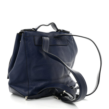 Proenza Schouler Pebbled Calfskin PS Courier Backpack New Navy 3 of 18