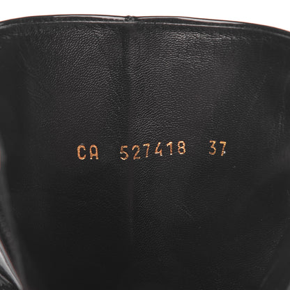 Saint Laurent Patent Ankle Boots 37 Black 8 of 9