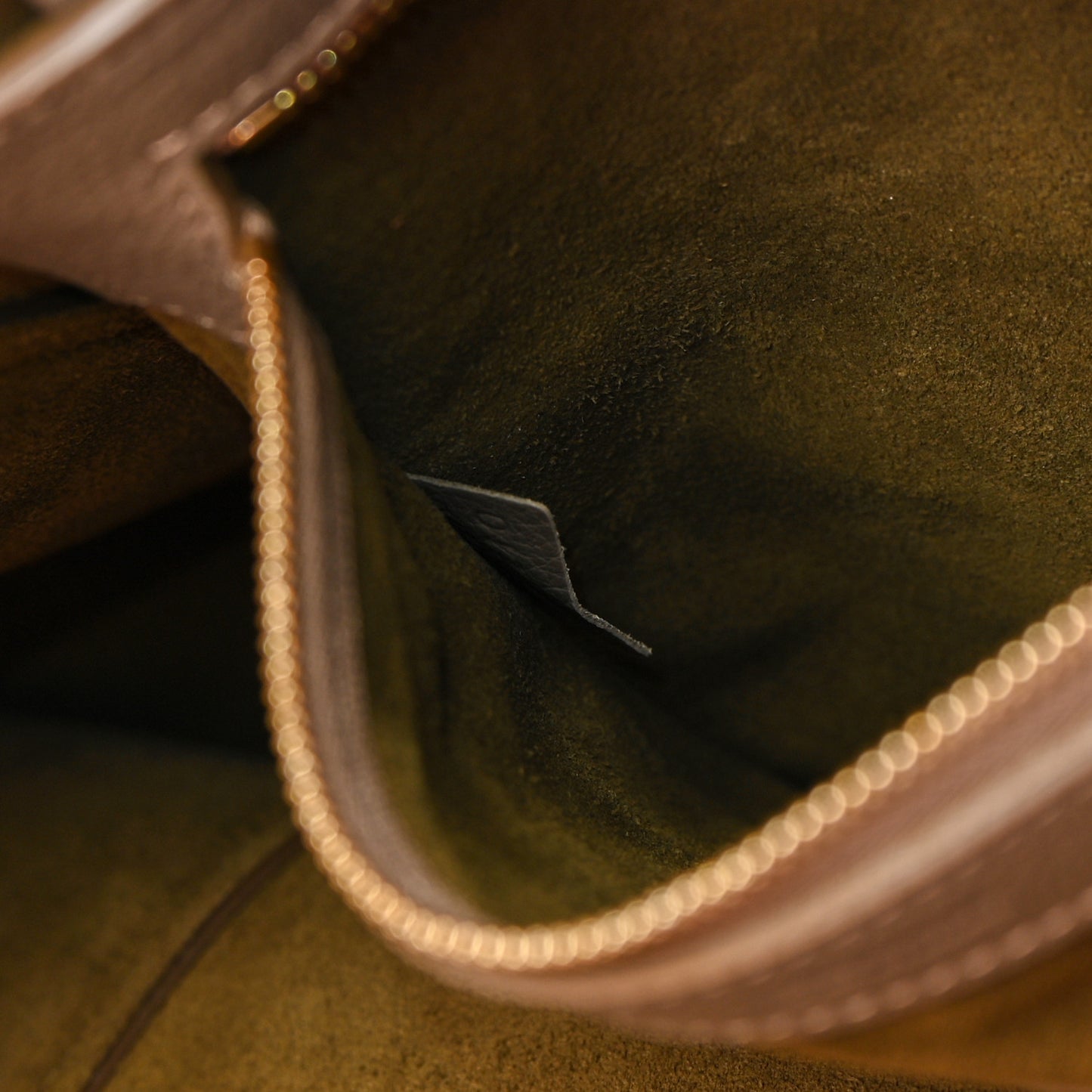 Soft Grained Calfskin Small Belt Cabas Phantom Taupe