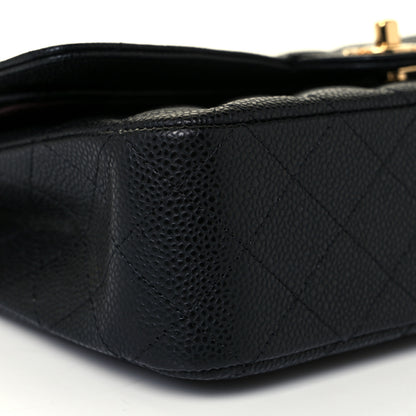 Chanel Caviar Quilted Medium Double Flap Black 15 of 19