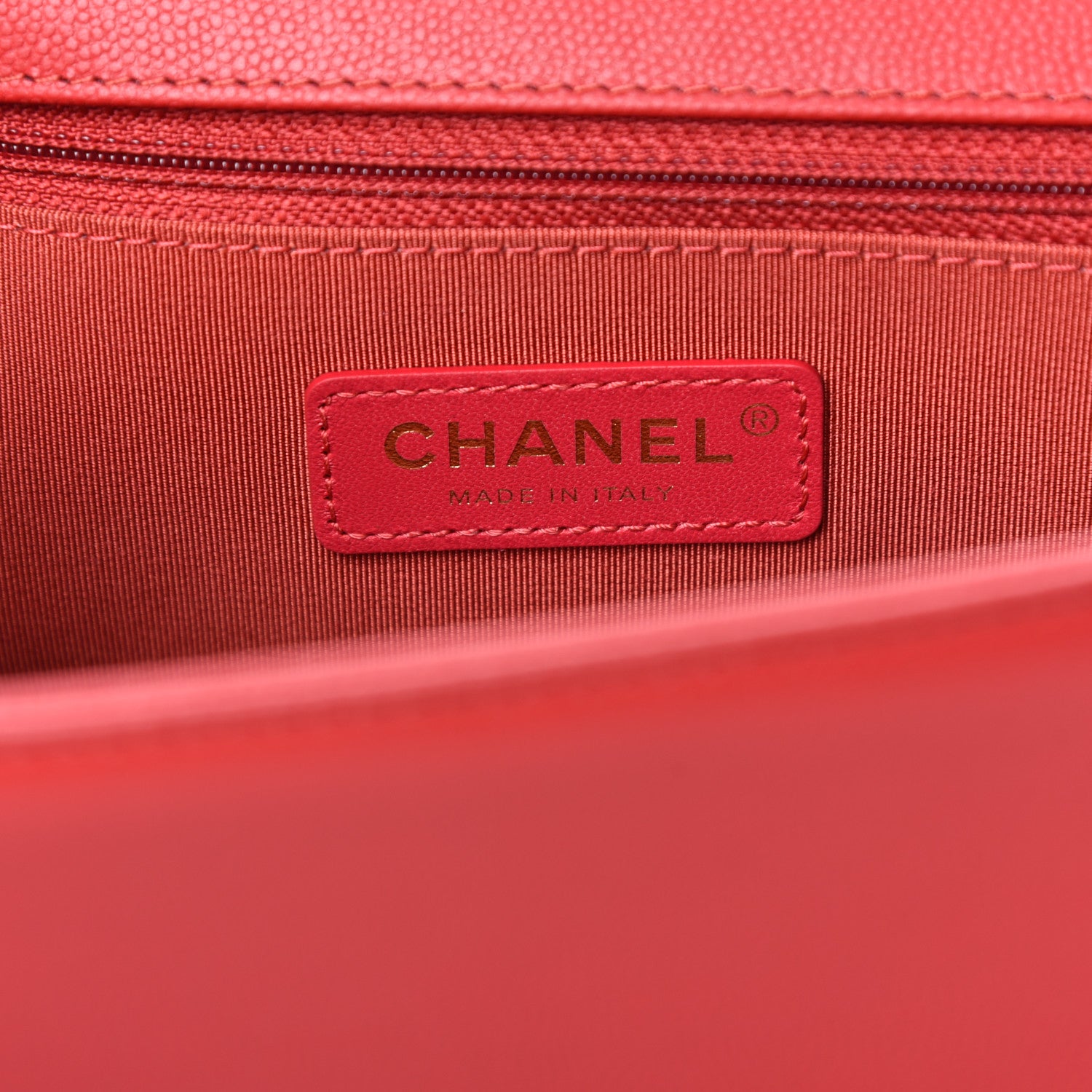 Chanel Caviar Quilted New Medium Boy Flap Dark Red 6 of 10
