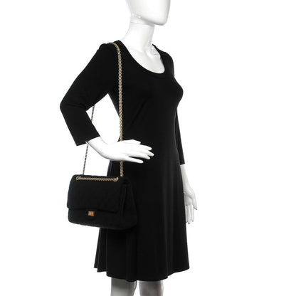 Chanel Jersey Quilted 2.55 Reissue 226 Flap Black 3 of 9