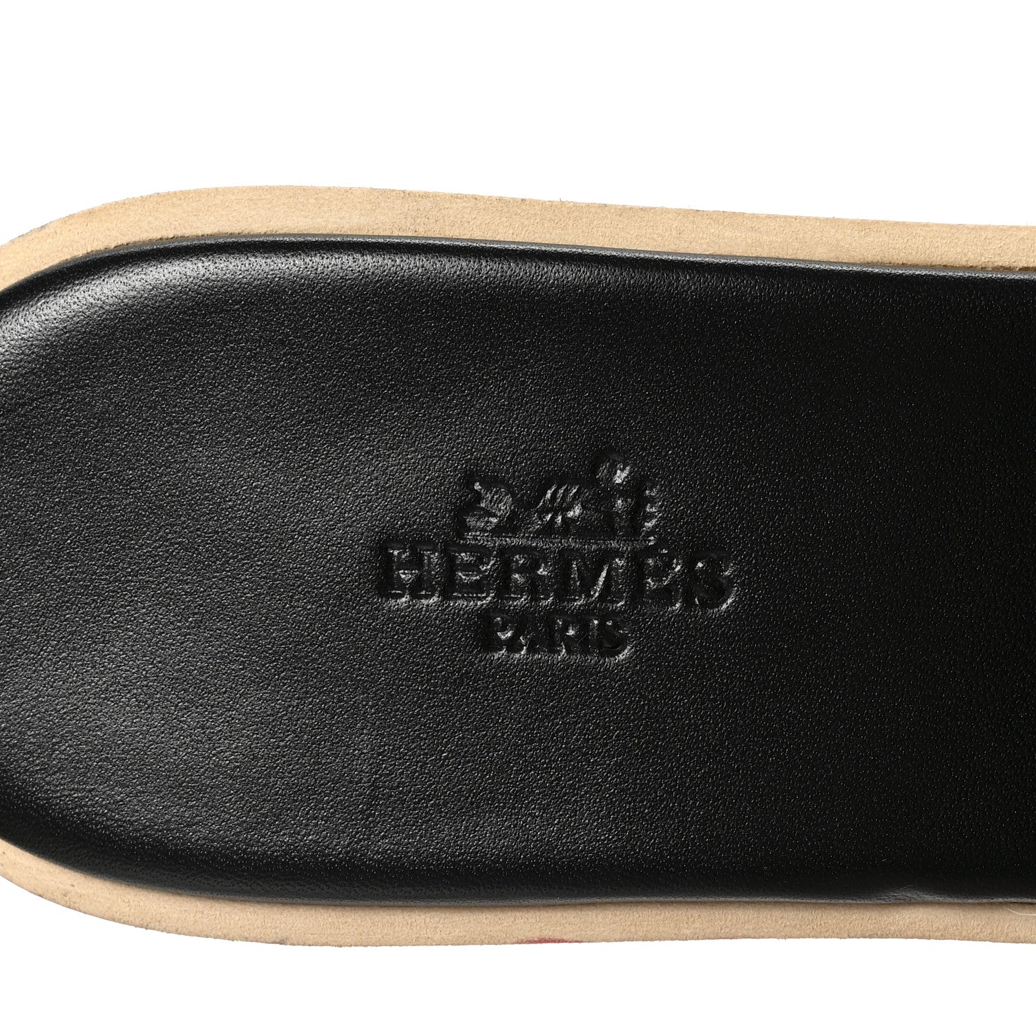 Hermes Calfskin Cork Eze 30 Sandals 39 Black 8 of 9