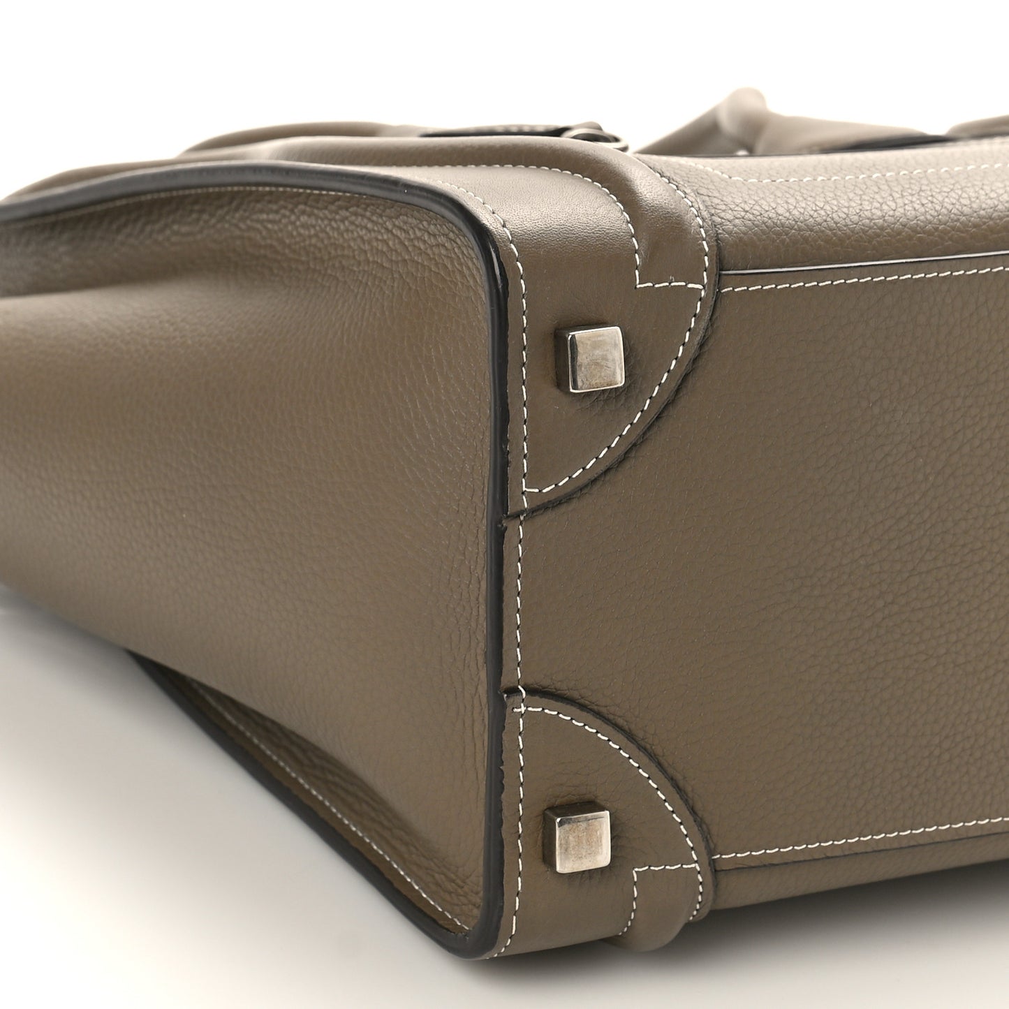 Drummed Calfskin Micro Luggage Souris