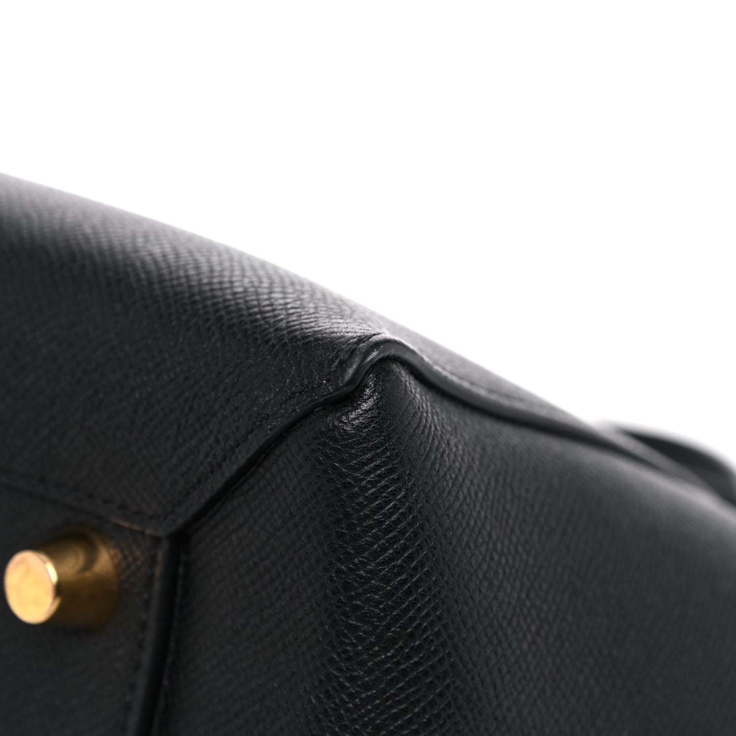Grained Calfskin Mini Belt Bag Black