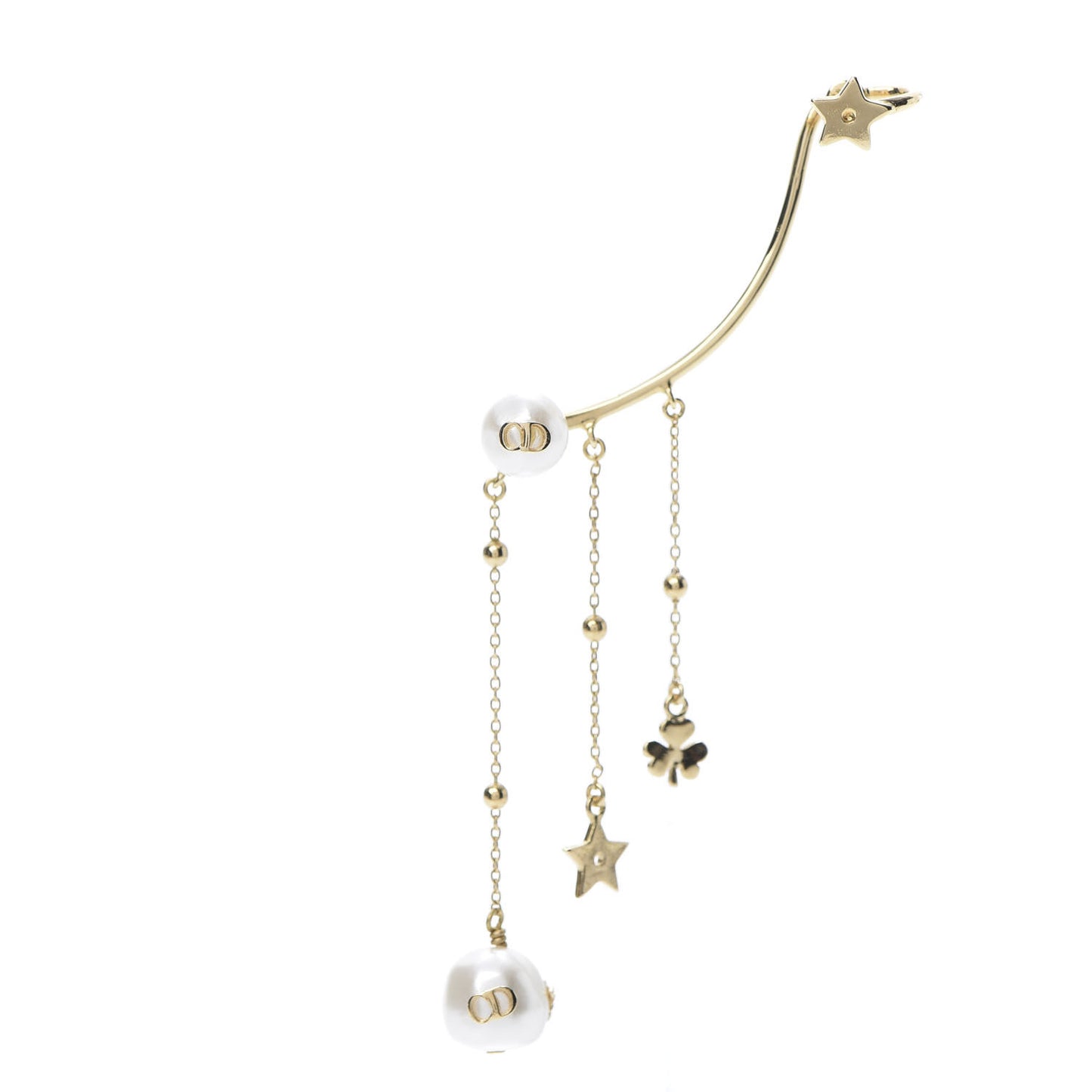 Pearl Shiny-D Earring Gold