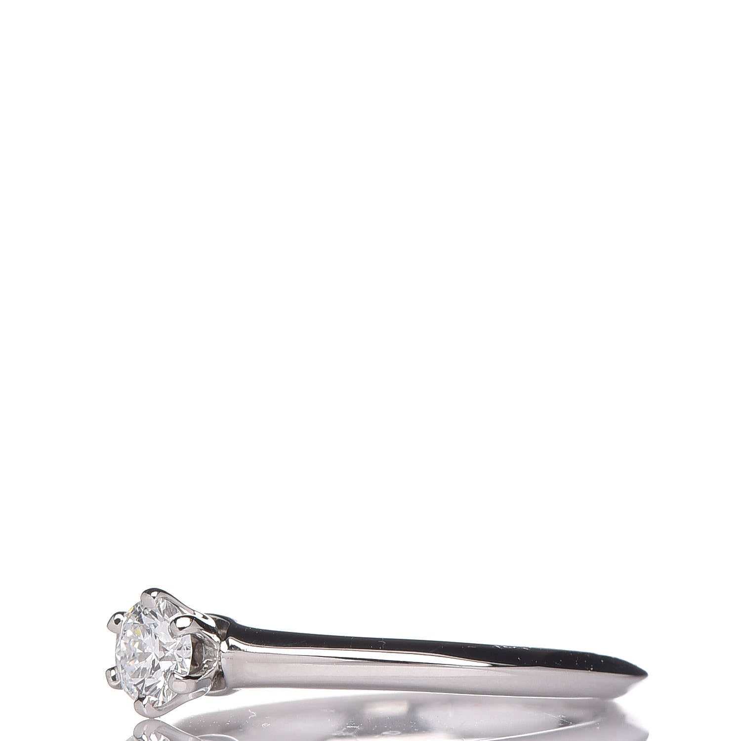 Tiffany Platinum Diamond .21ct Solitaire Engagement Ring 49 5 3 of 7