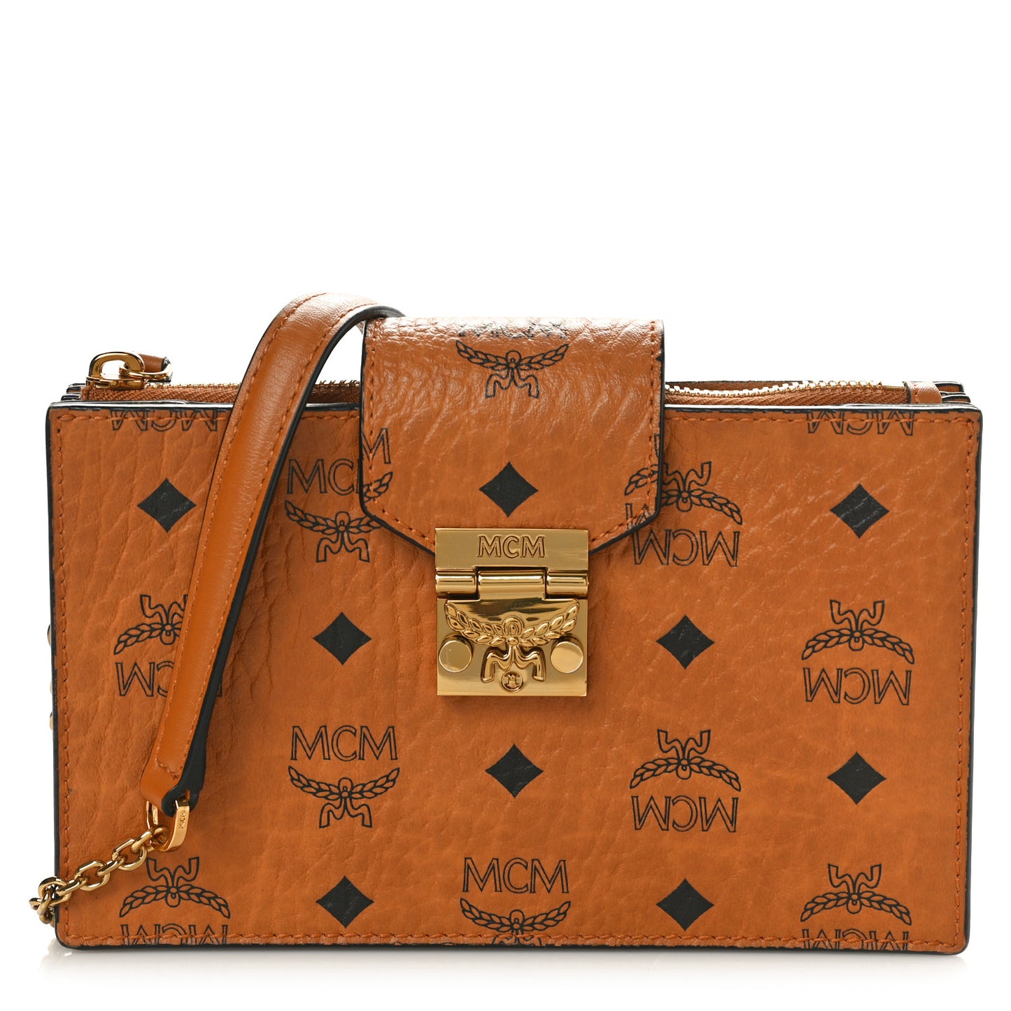 Visetos Wallet on Chain Bag Cognac