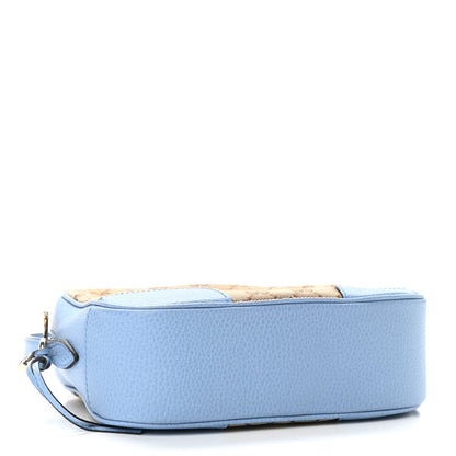 Gucci Monogram Mini Bree Messenger Bag Beige Mineral Blue 4 of 14